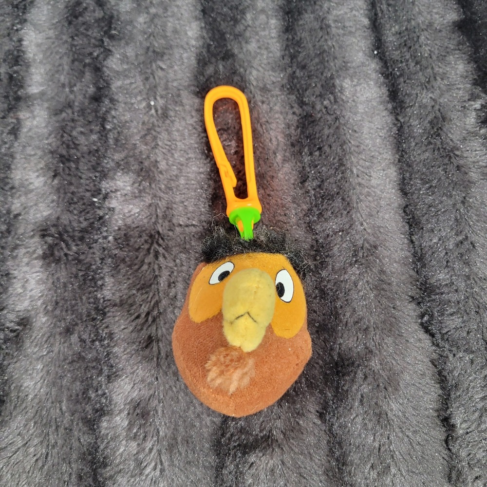 Winnie the pooh owl Plush Keychain Clip On Toy Brown Orange Collectible